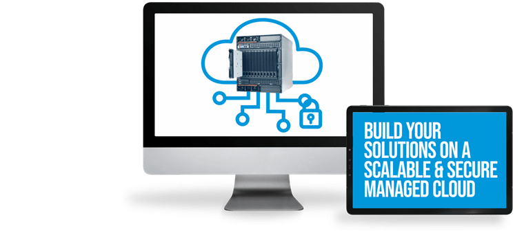 SenseNet Facts on a monitor. Scaleable and managed cloud