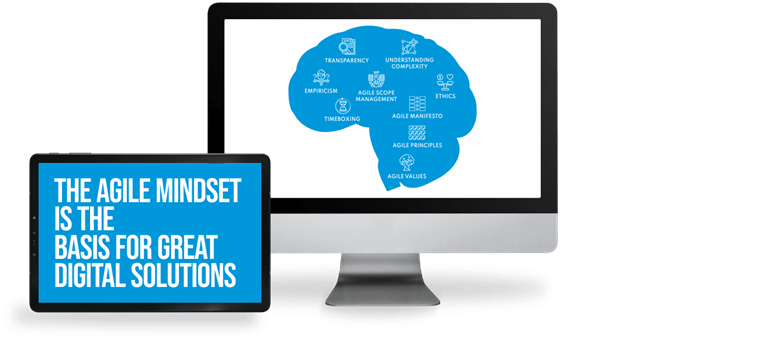 SenseNet Facts on a monitor. Great Digital Solution